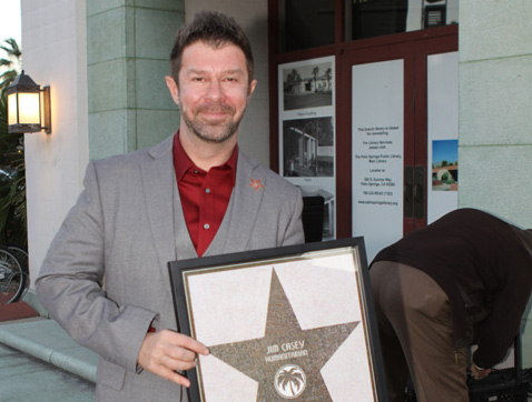 Jim Casey received the 339th Star on the Palm Springs Walk of Stars