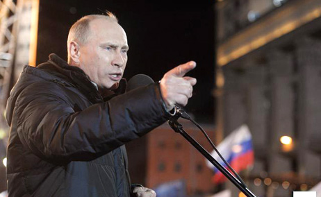 ‘We won!’ Teary-eyed Putin proclaims victory (PHOTOS, VIDEO)