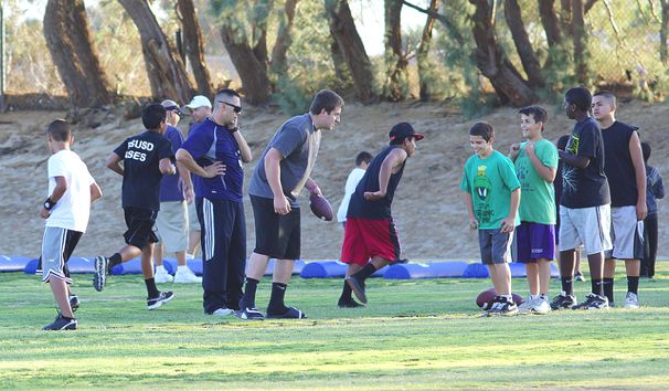 Junior American Football League had its first practice