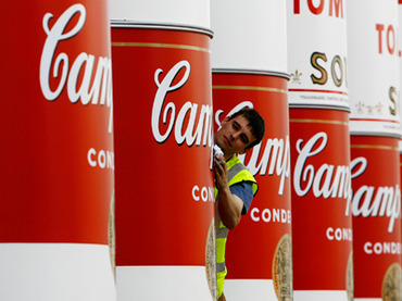 15 minutes of fame with Andy Warhol inspired Campbell’s soup