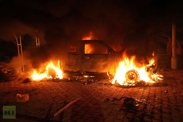 US ambassador, consul among 4 killed in militia attack on Benghazi consulate