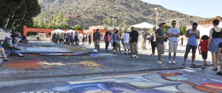 Record Crowd Drawn to Palm Springs Chalk Art Festival on March 16