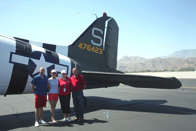 Five lucky citizens enjoyed Memorial Day flyover